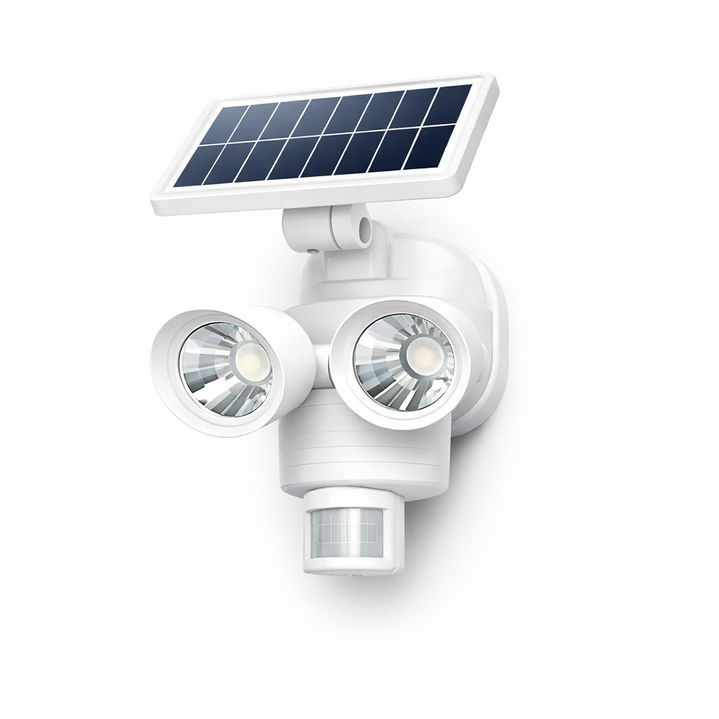 GlowDefend Dual-Head Solar Motion Security Light