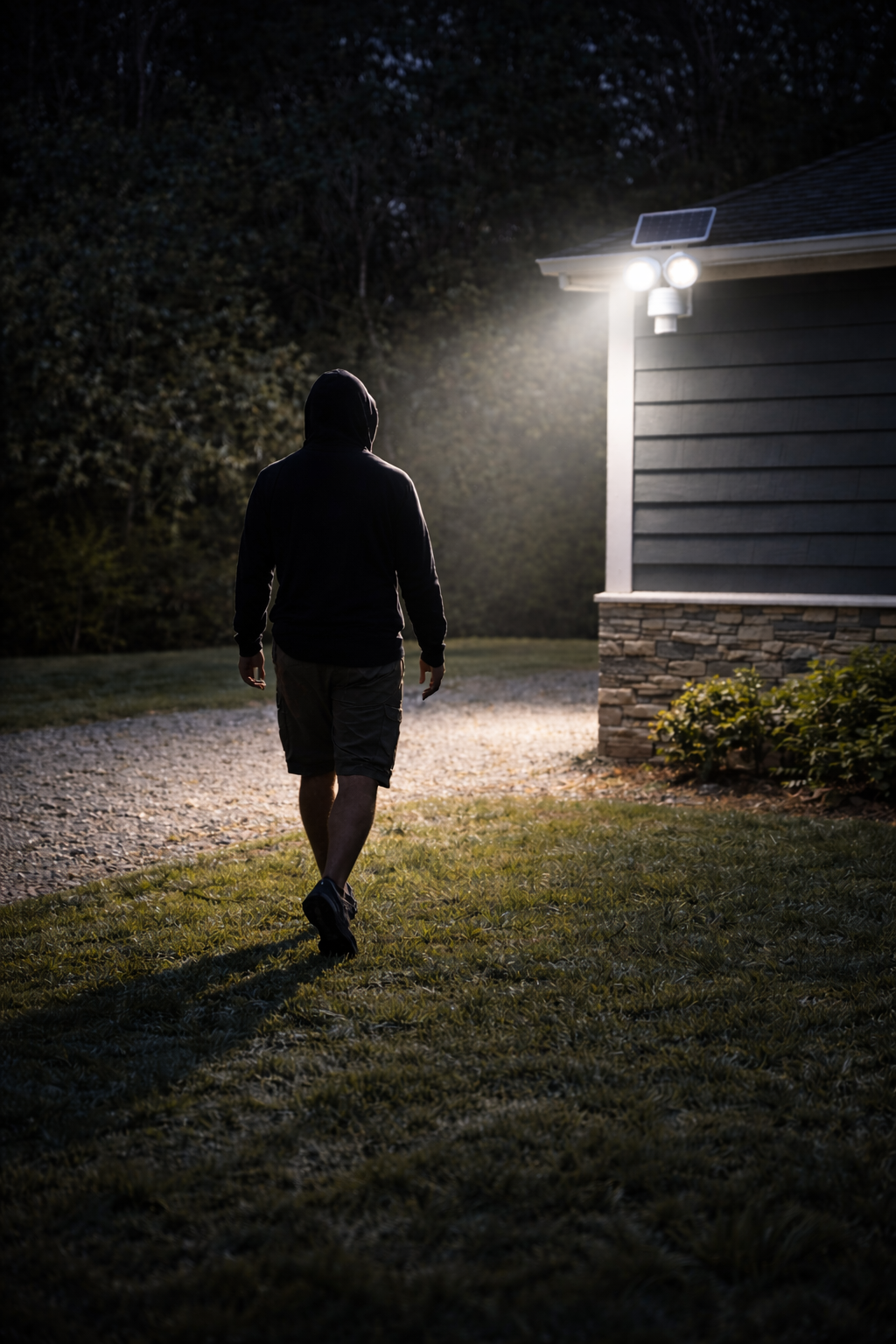 GlowDefend Dual-Head Solar Motion Security Light