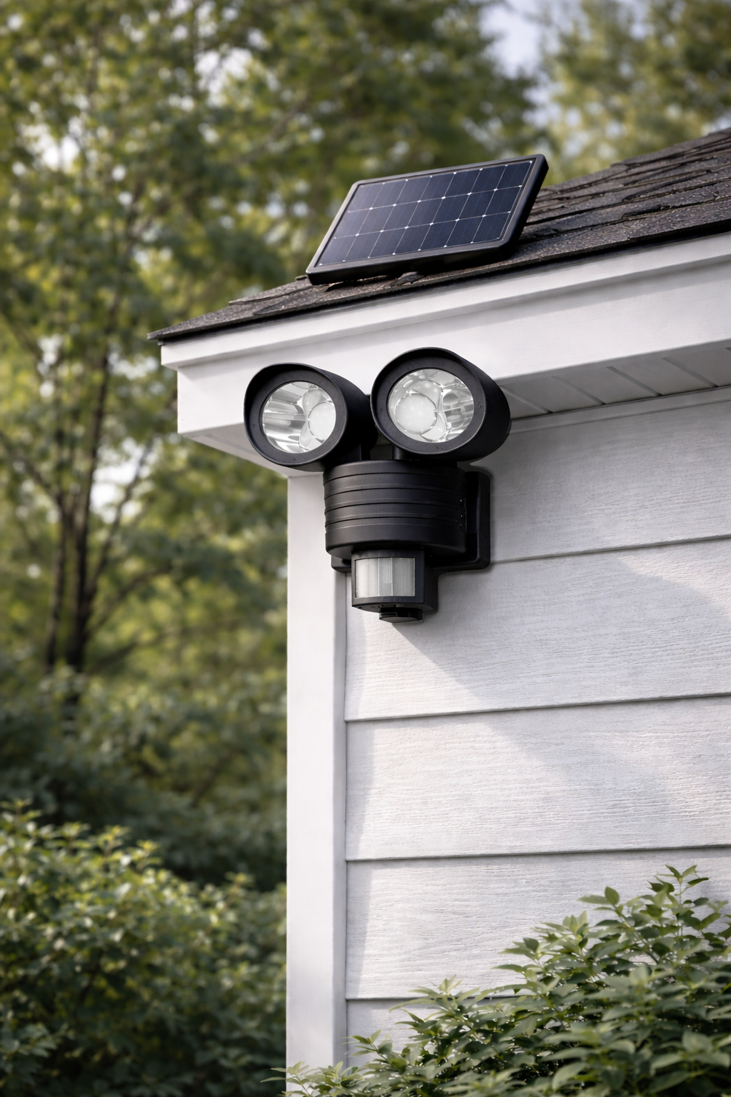 GlowDefend Dual-Head Solar Motion Security Light