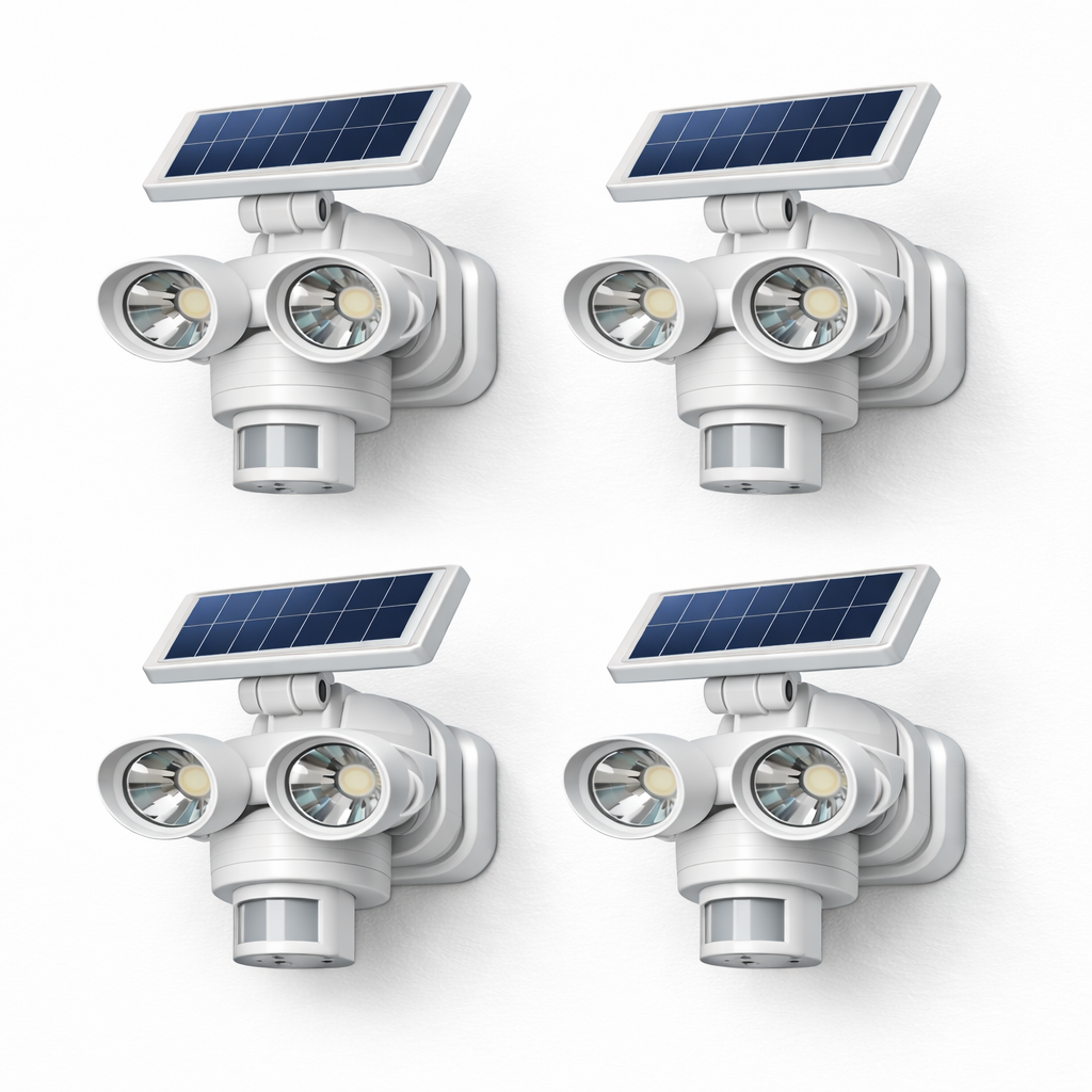 GlowDefend Dual-Head Solar Motion Security Light